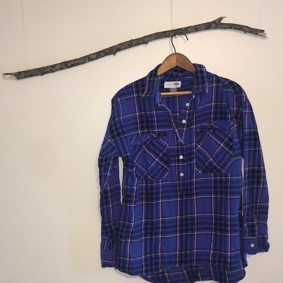 Old Navy Other - checkered purple/maroon/black pull over
